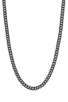Curb Chain Necklace, Sterling Silver